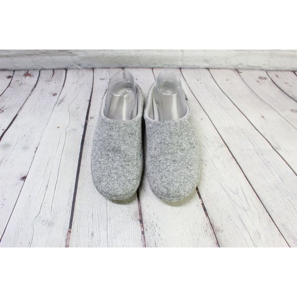 LL Bean Gray Scuff Slip On Sweater Fleece Lined Slippers Size 8 M - Picture 4 of 9